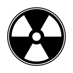 Fototapeta premium Radioactive Circle Symbol