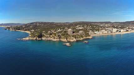 Fototapeta na wymiar Drone picture over the Costa Brava coastal