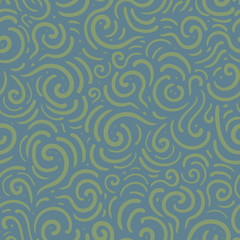 Blue pattern with swirl.