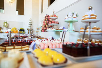 Delicious candy bar for wedding