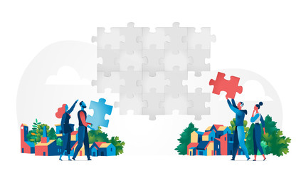 People are playing together