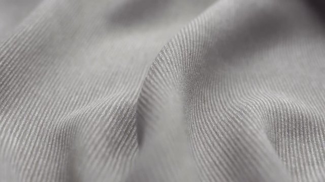 The texture of the fabric. Black and white video. Close-up. Can be used as a background. HD