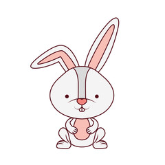 cute rabbit isolated icon