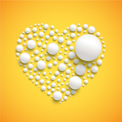 Heart made by realistic spheres