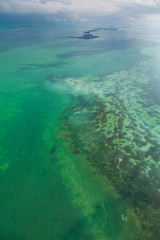 Fototapeta na wymiar Aerial view, Florida Keys, FLORIDA, USA, AMERICA