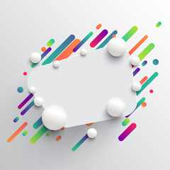 Dynamic and colorful template for advertising, vector illustration