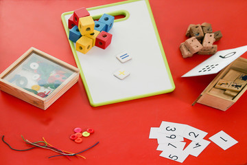educational elements for preschool students learn to count