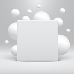 Dynamic and colorful template for advertising, vector illustration