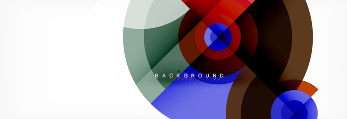 Geometric circle abstract background, creative geometric wallpaper.
