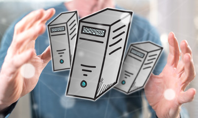 Concept of desktop computer