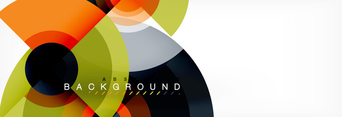 Fototapeta premium Abstract background circle design
