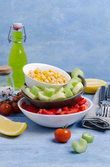 Salad of fresh vegetables