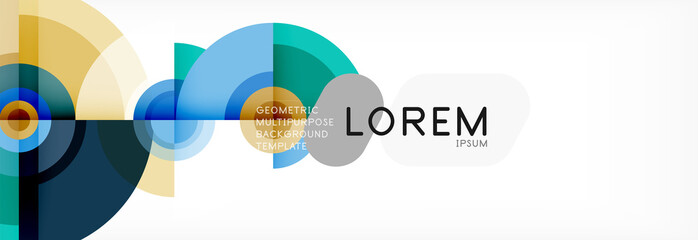 Modern circle background