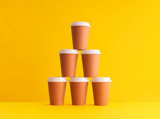 Disposable coffee cups
