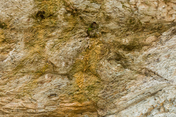 The layered mountains of the Cretaceous period. Paleogeological object 