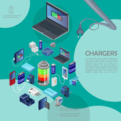 Isometric Modern Chargers Template