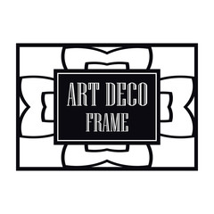 Vector geometric frame in Art Deco style. Abstract art deco vector element for design