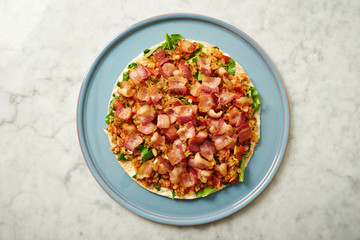 Taco with lots of bacon 