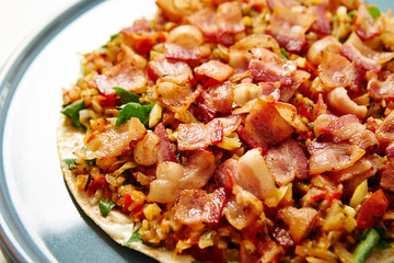 Taco with lots of bacon 