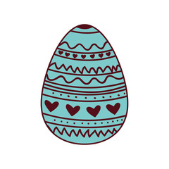 easter egg isolated icon