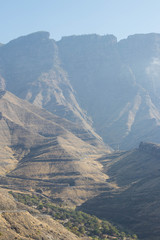 Spain, Gran Canaria, View of the mountain landscapes, nature of Canary islands