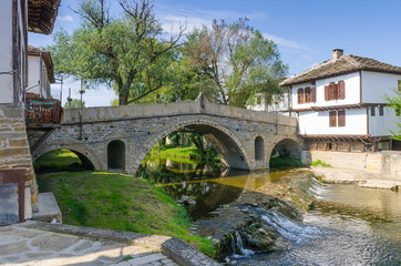 Old bridge (also called hunchback bridge) on the Trevnenska river in the town of Tryavna