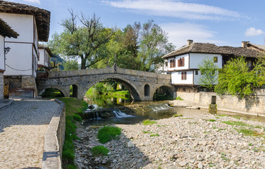 Old bridge (also called hunchback bridge) on the Trevnenska river in the town of Tryavna