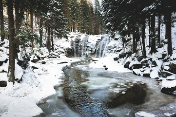 river in winter