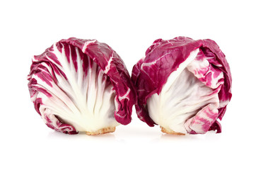 Obraz premium Radicchio (red salad) isolated on white background