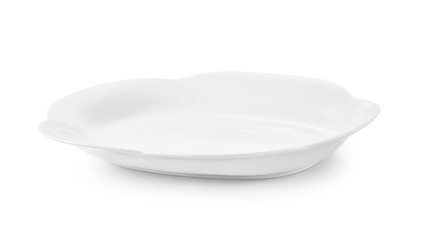 white plate isolated on white background