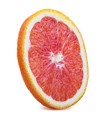 Sicilian blood orange isolated on white background