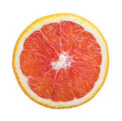Sicilian blood orange isolated on white background