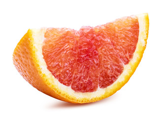 Sicilian blood orange isolated on white background