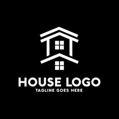 Geometric House Apartment Logo Vector Graphic Design