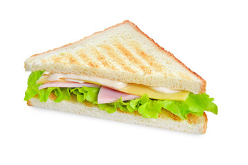 sandwich on isolated background