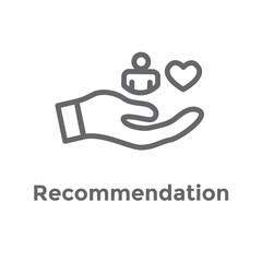 Referral Job Reference Icon  with recommendations, performance review, etc ideas
