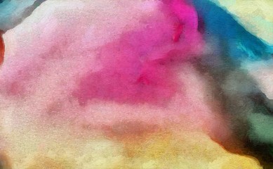 Colorful scratched grunge texture. Dry oil strokes background. Design pattern.