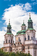 Fototapeta na wymiar The Church of Saint Nicholas, Old Town Square Of Prague, Czech Republic, Europe.