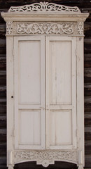 Vintage wooden window.