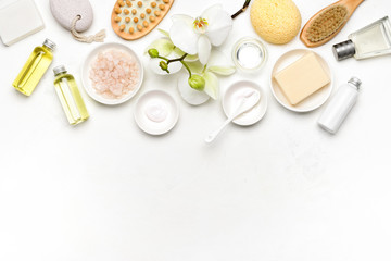 Spa natural cosmetic products background