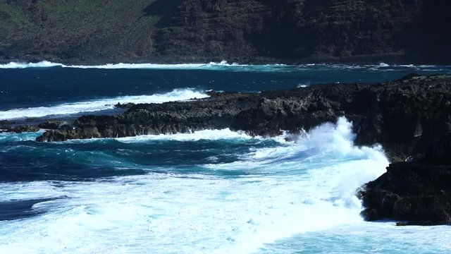 Coast of Tenesar, Lanzarote island, Canary Islands, Spain, Europe