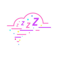Zzz sleeping bubble.