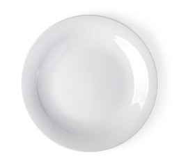 white plate on a white
