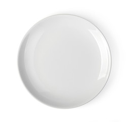 white plate on a white