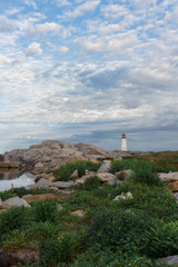 Fototapeta na wymiar Peggy's Cove lighthouse