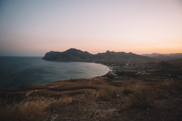 sunset of Koktebel Crimea