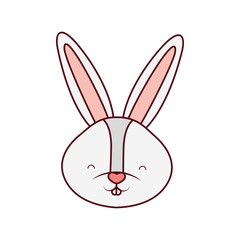 rabbit head isolated icon
