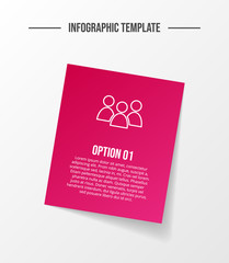 Colorful infographic template with business icons. Vector