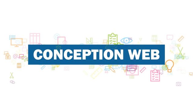 CONCEPTION WEB typographie cin&eacute;tique