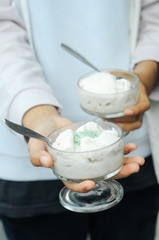 Holding Ice Cream